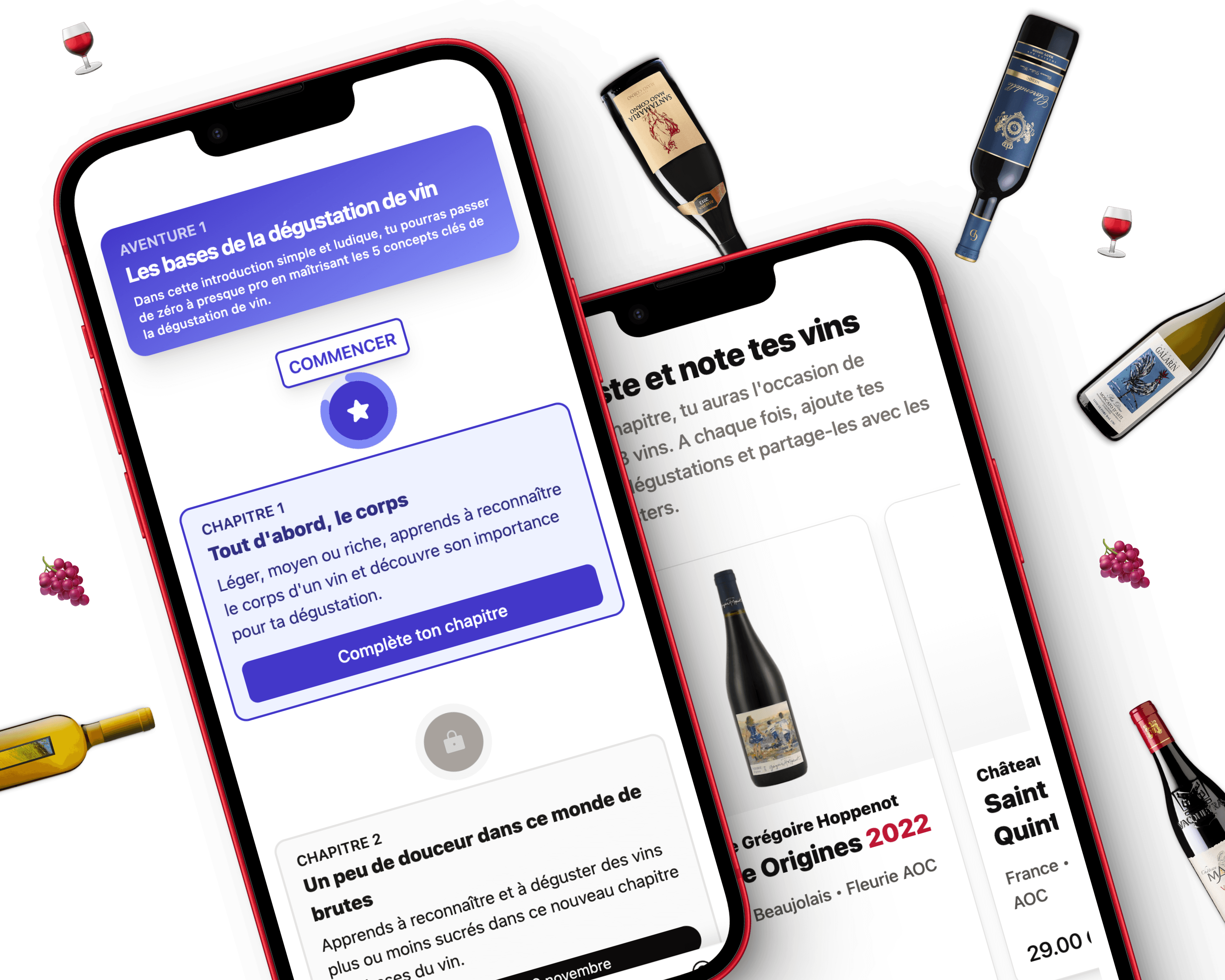 Illustration des écrans de Tasters Explorer
